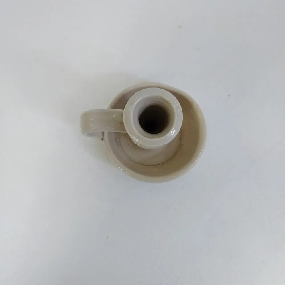 Williamsburg Salt Glaze Cobalt Blue Pottery Chamber‎ Candlestick Holder Candle